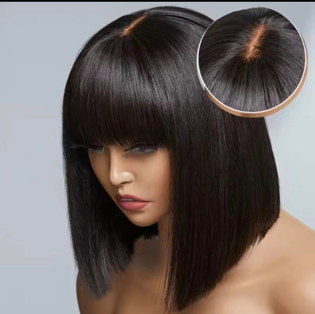 Fringe bob wig 100% humanhair